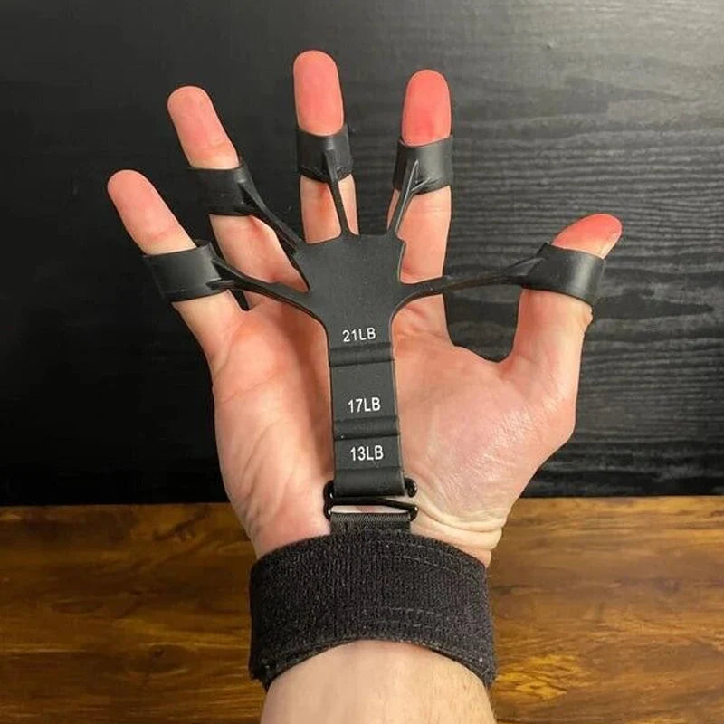 Finger Trainer Adjustable Resistance Silicone Wrist Strap
