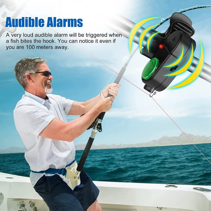 Fishing Bite Alarm Sound & LED Adjustable Sensitivity
