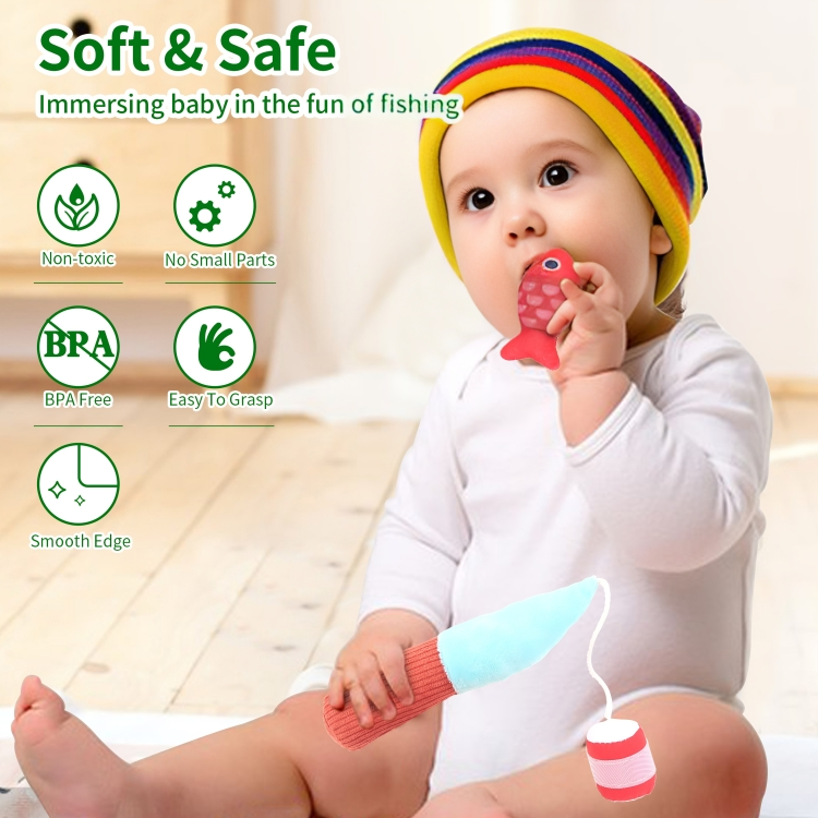 Fishing Game Plush Educational Number & Color