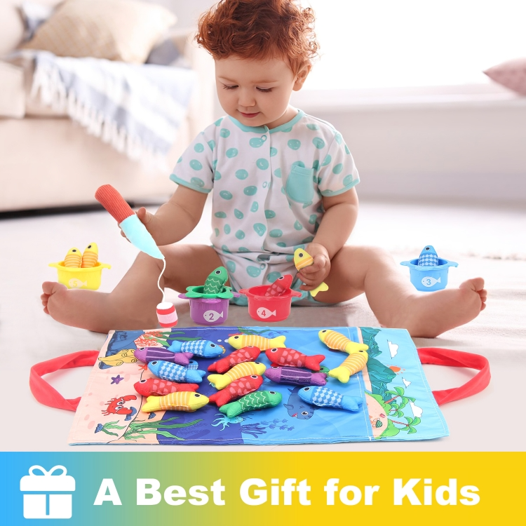 Fishing Game Plush Educational Number & Color