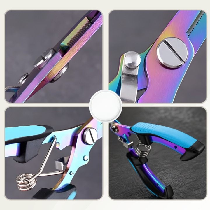 Fishing Pliers Titanium-Coated 3-in-1 Hook Remover & Split-Ring Opener