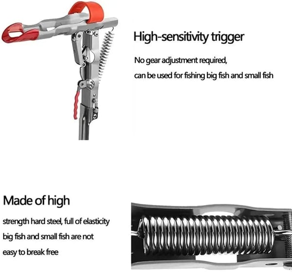 Fishing Rod Holder Automatic Bite Sensor Stainless Steel