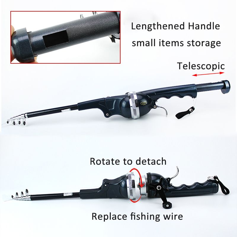 Fishing Rod Telescopic Compact Lightweight