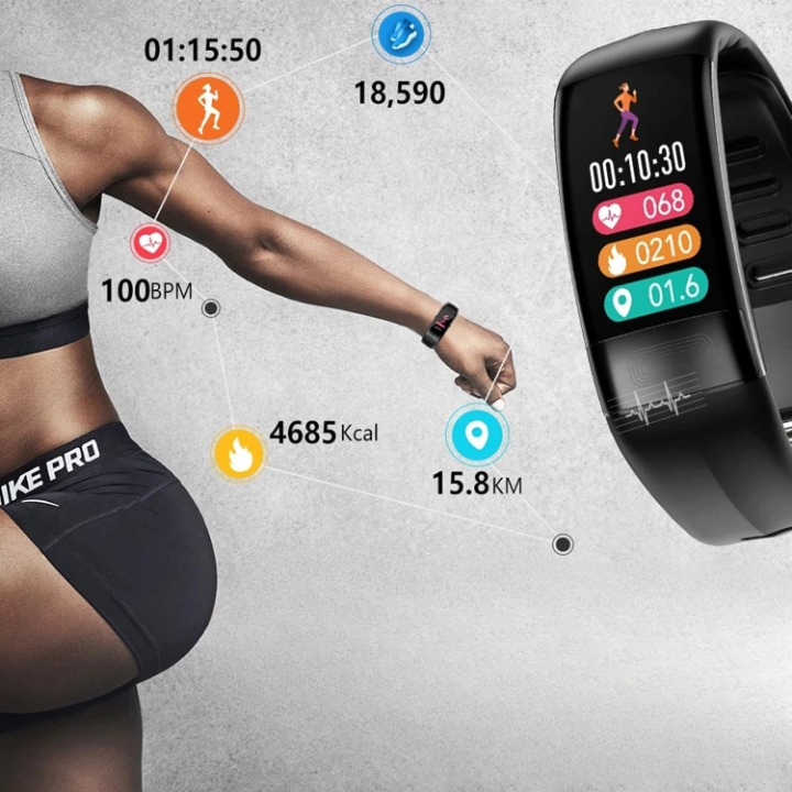 Fitness Smartwatch Heart Rate & Sleep Tracking 10-Day Battery