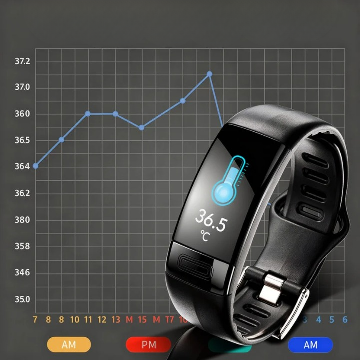 Fitness Smartwatch Heart Rate & Sleep Tracking 10-Day Battery