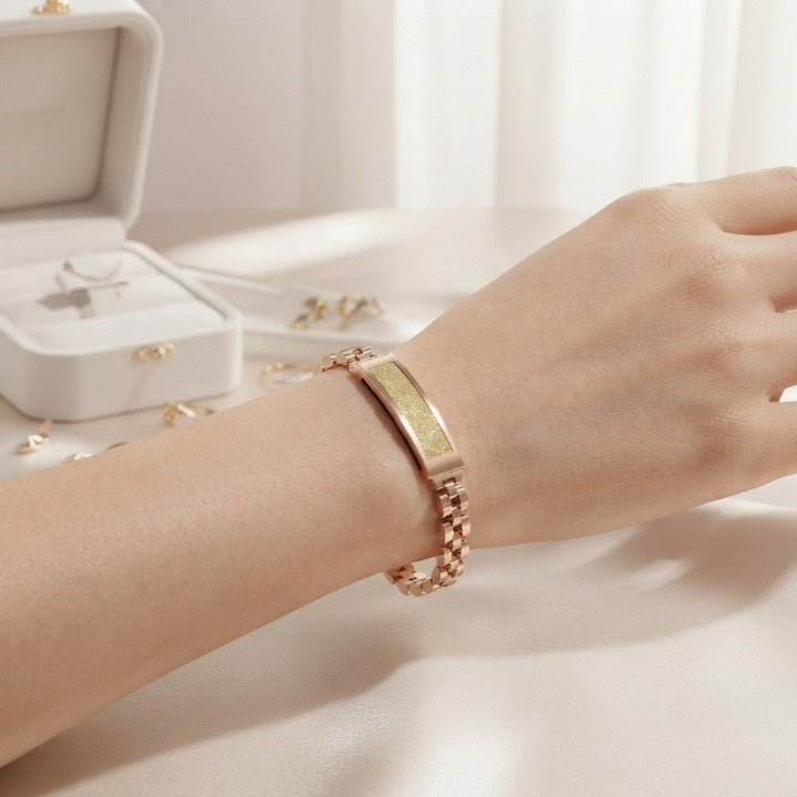 Fitness Tracker Bracelet Jewelry Chain Heart Rate & Activity