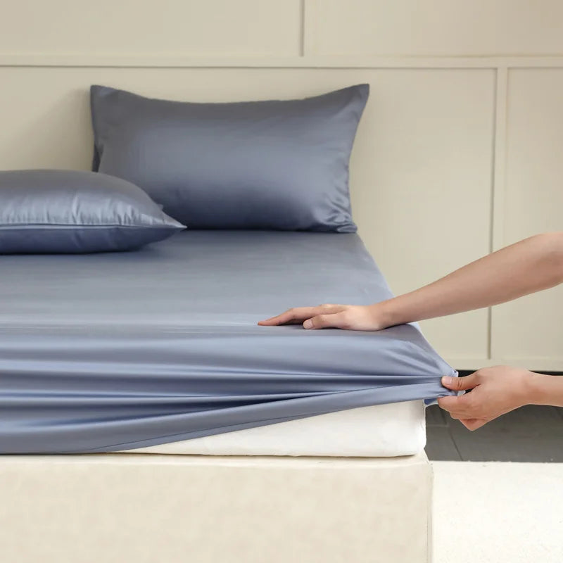 Fitted Sheet Mulberry Silk Temperature-Regulating & Hypoallergenic