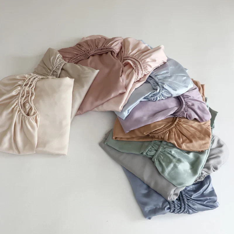Fitted Sheet Mulberry Silk Temperature-Regulating & Hypoallergenic