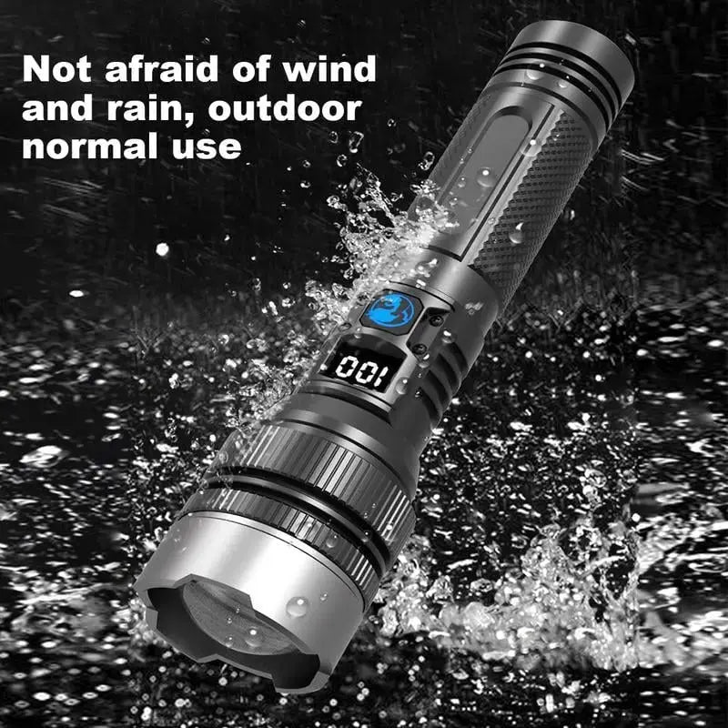 Flashlight Ultra Bright Zoom Waterproof Shockproof USB Rechargeable