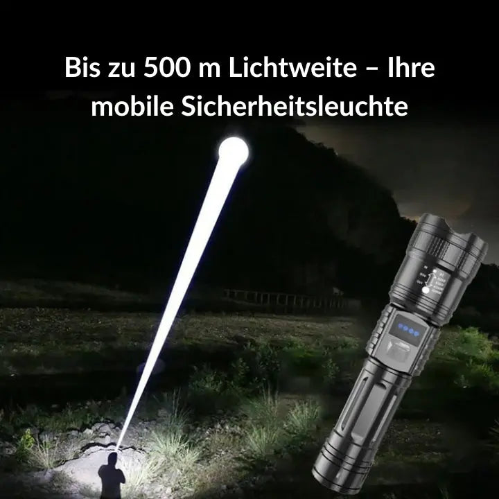Flashlight Ultra Bright Zoom Waterproof Shockproof USB Rechargeable