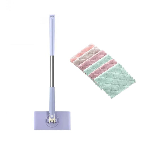 Flat Mop Touch-Free Pad Change 360 Degree Swivel