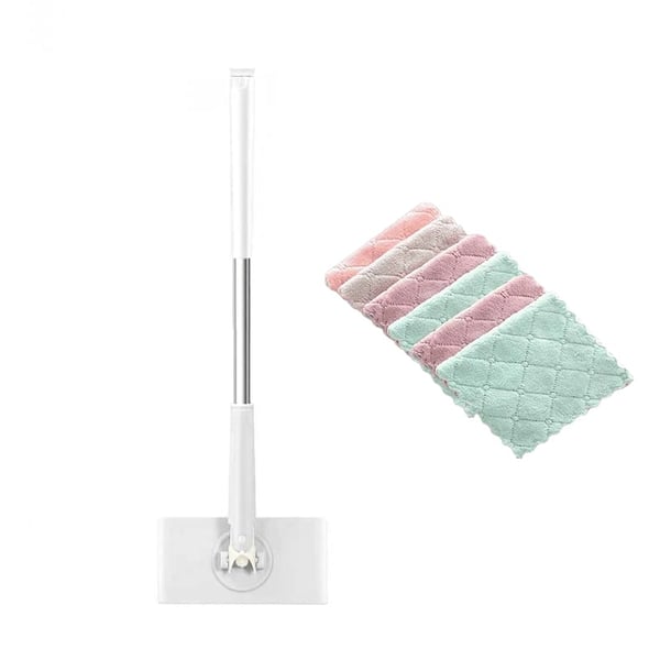 Flat Mop Touch-Free Pad Change 360 Degree Swivel
