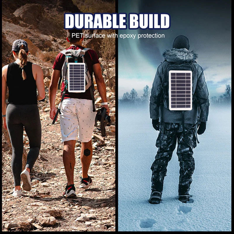 Flexible Solar Panel 2W 5V USB Output Weatherproof