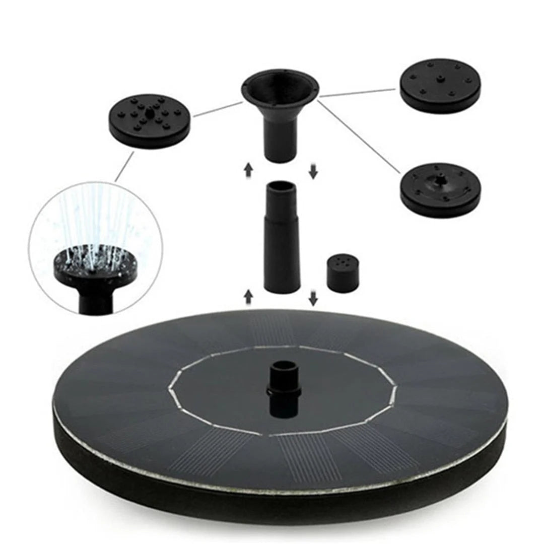 Floating Fountain Solar-Powered Six Interchangeable Heads