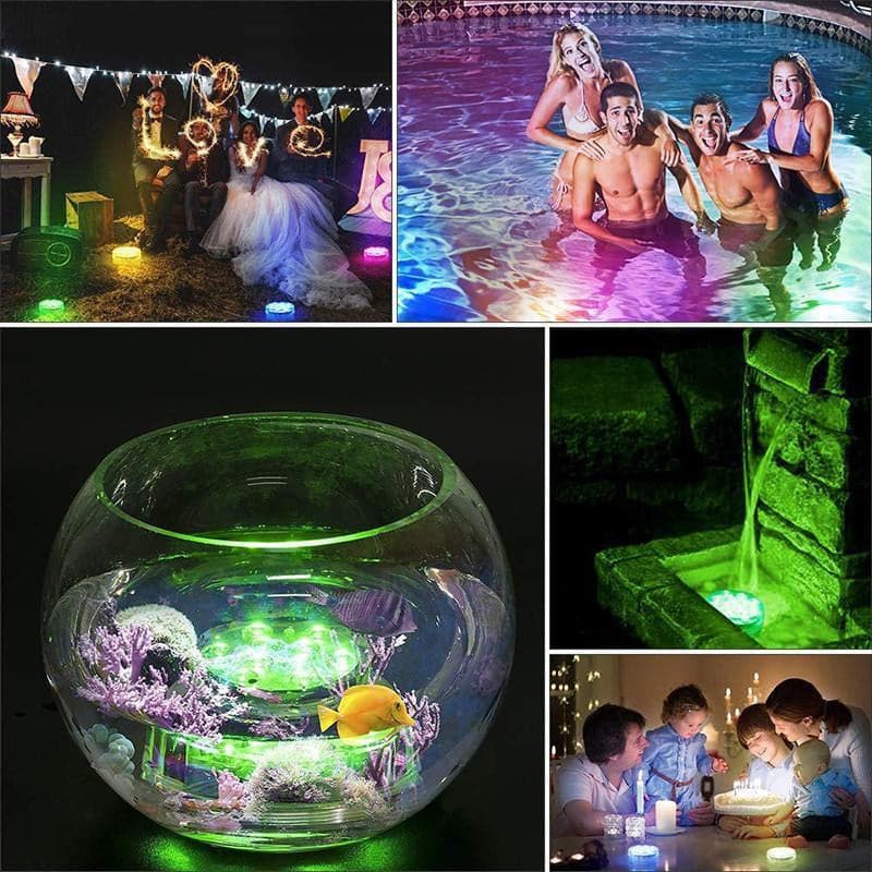 Floating Pool Light IP68 RGB Remote Control 3-Pack