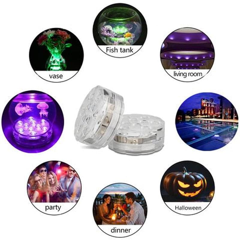 Floating Pool Light IP68 RGB Remote Control 3-Pack