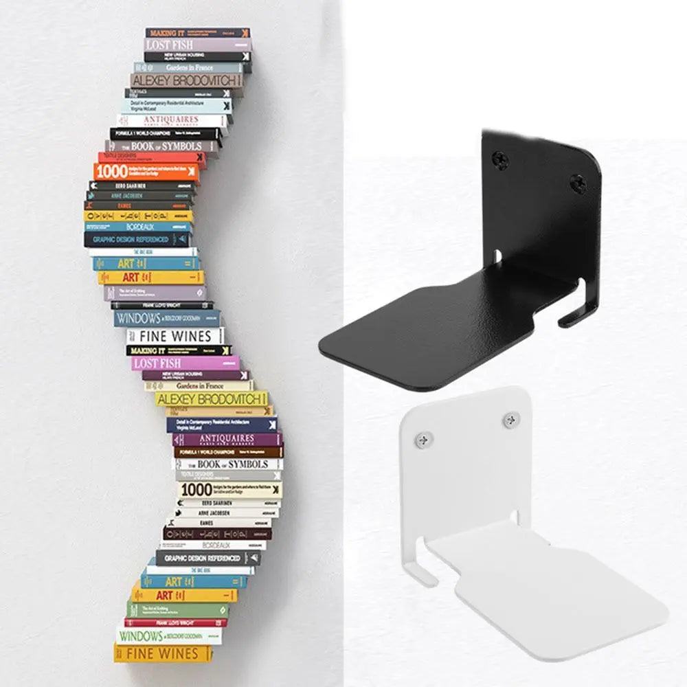 Floating Wall Shelf Invisible Mount Galvanized 22 Lb Capacity
