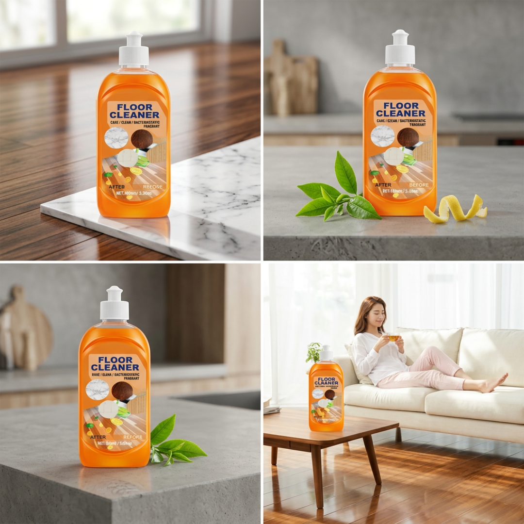 Floor Cleaner Concentrate Streak-Free Plant-Based 100 Uses