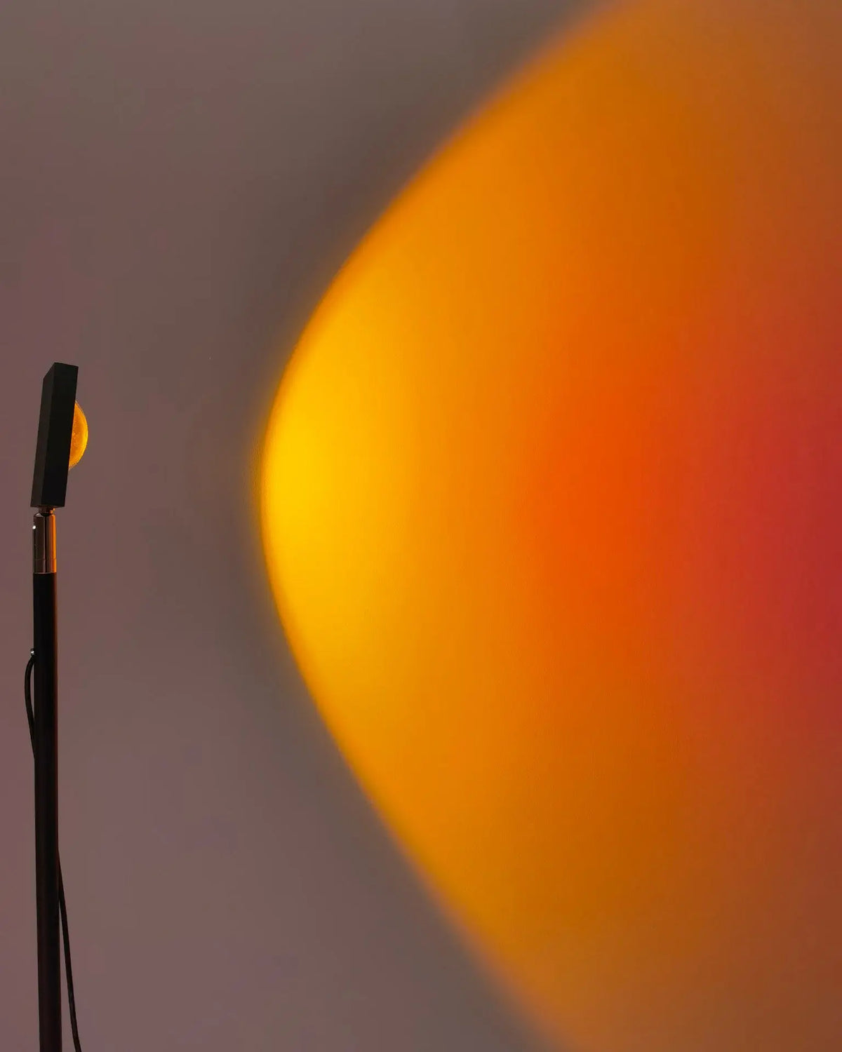 Floor Lamp LED Halo Projection Slim Aluminum