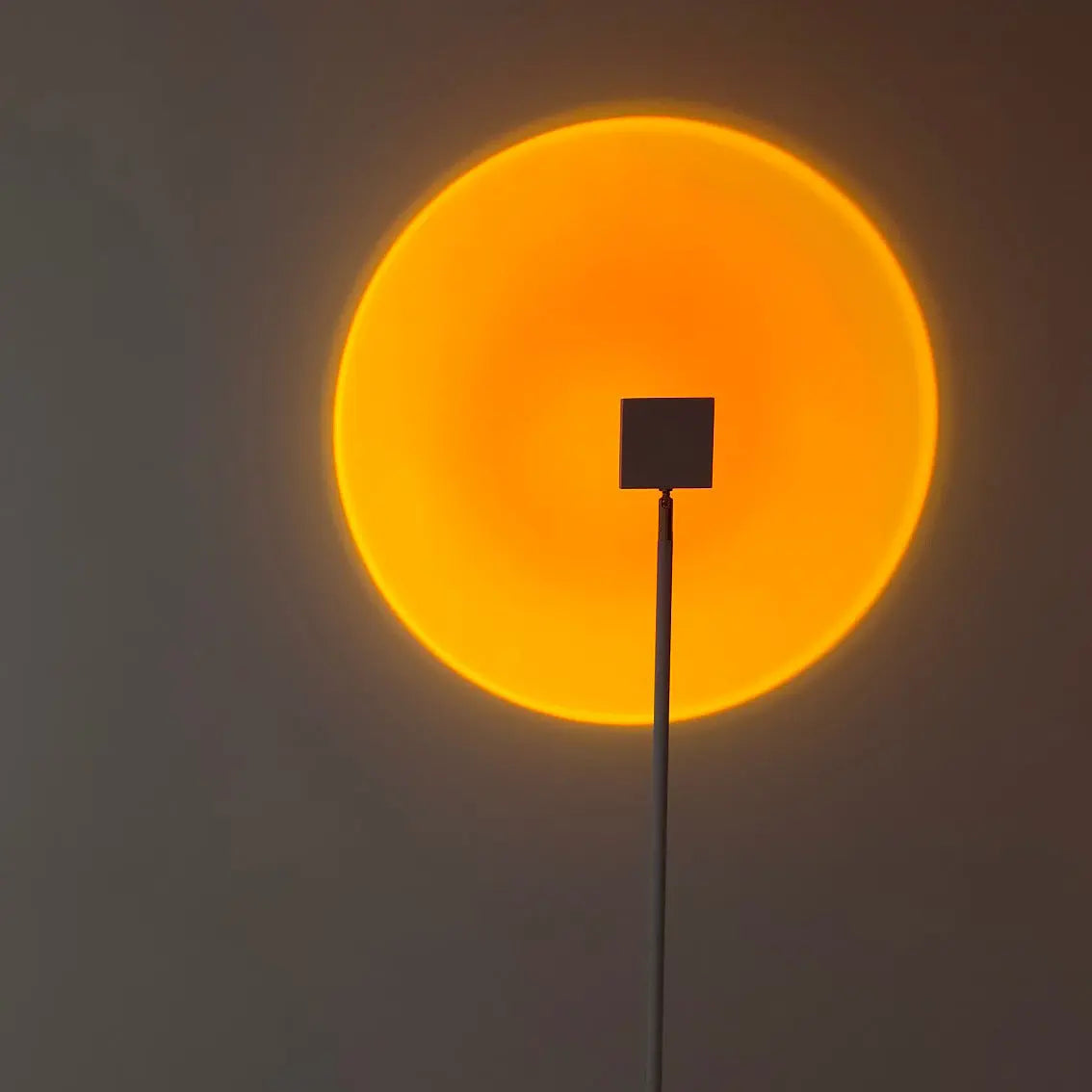 Floor Lamp LED Halo Projection Slim Aluminum