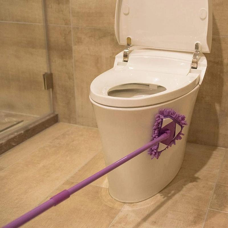 Floor Mop 180° Rotatable Triangle Head Telescopic Handle