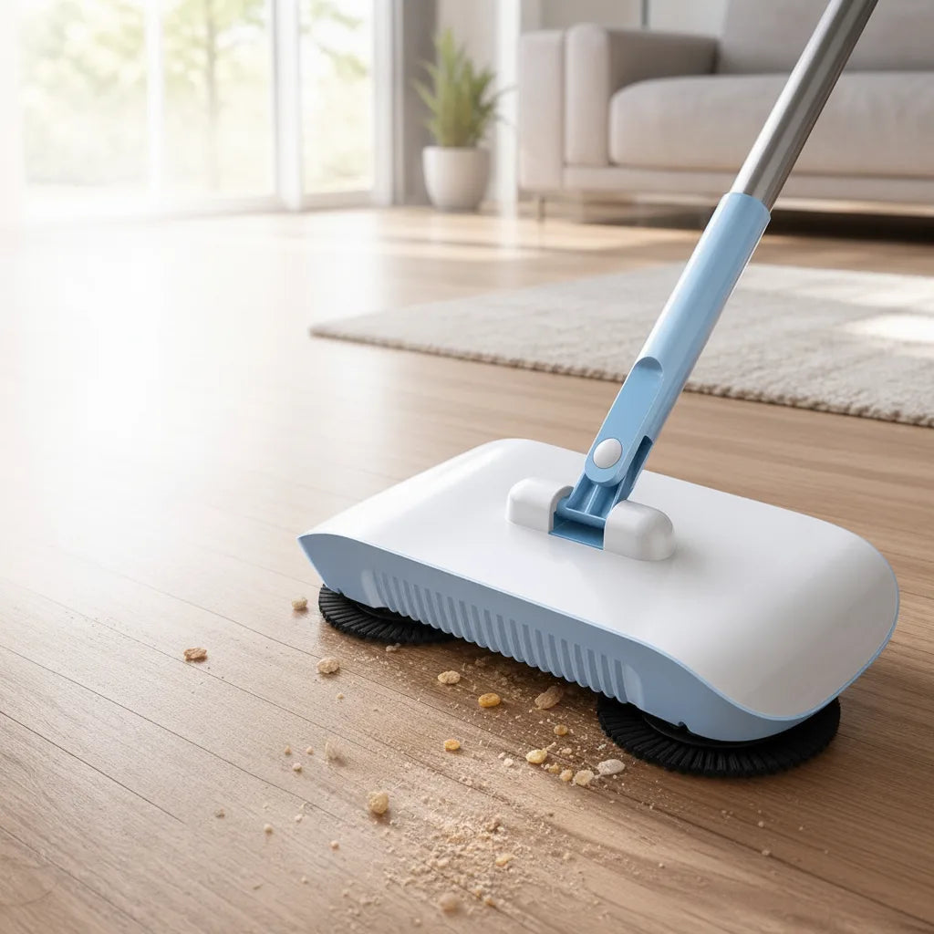 Floor Mop 3-in-1 Cordless Sweep & Mop Dust Collector