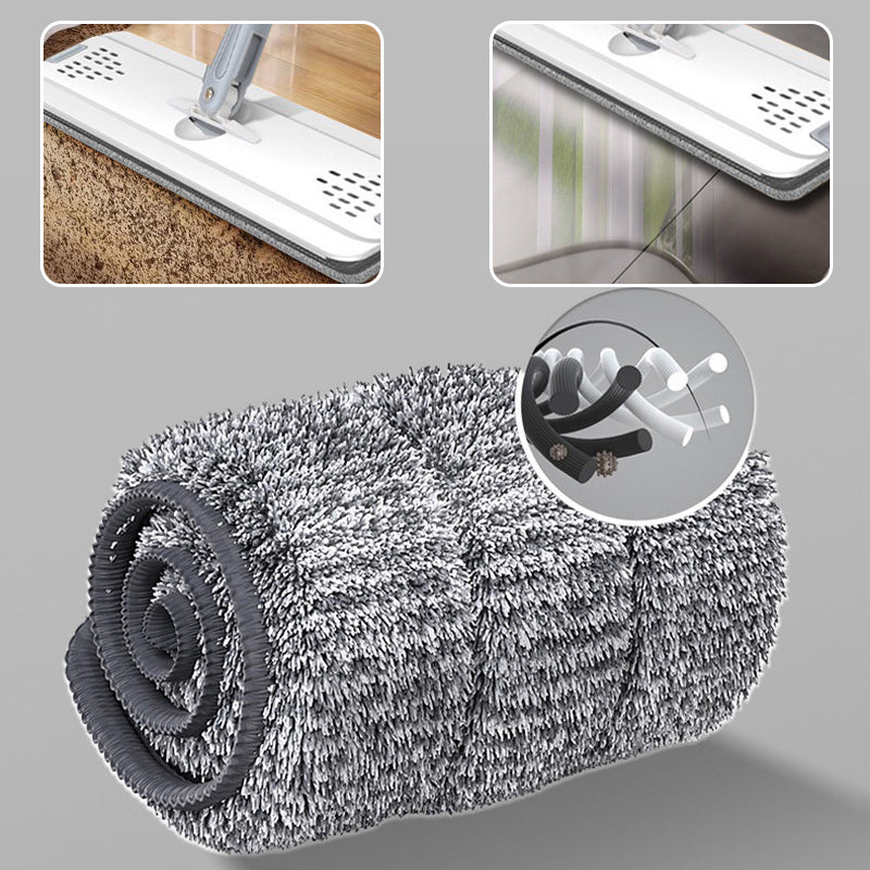 Floor Mop & Bucket Self-Wringing 360° Rotating Microfiber Telescopic Handle