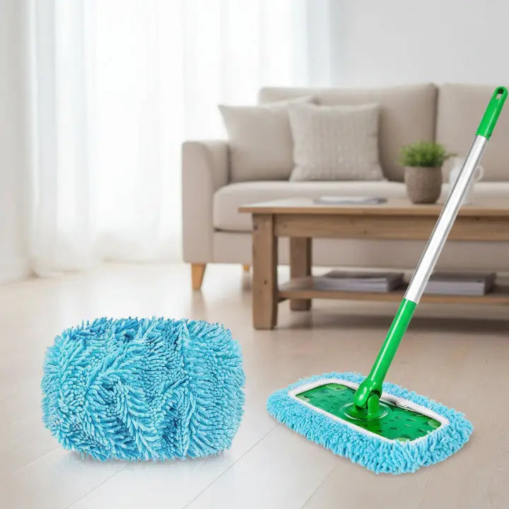 Floor Mop Pads Chenille Microfiber Reusable Set Of 6