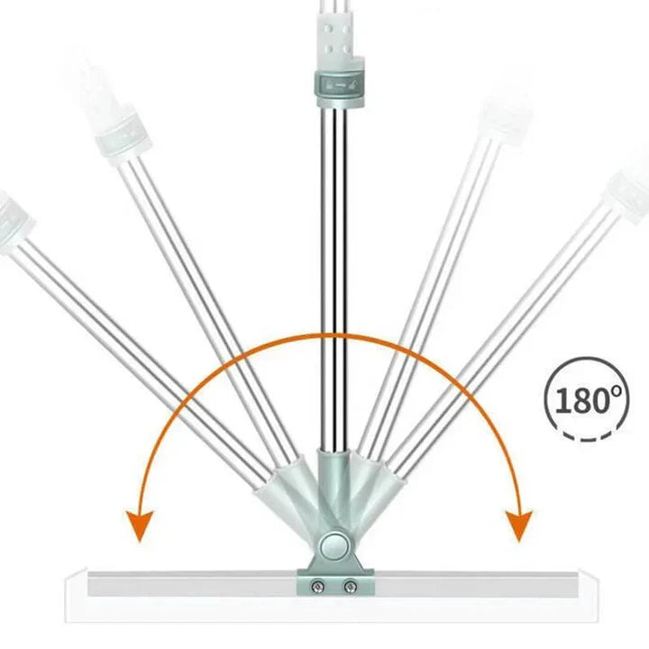 Floor Mop Silicone 180° Swivel Telescopic Handle