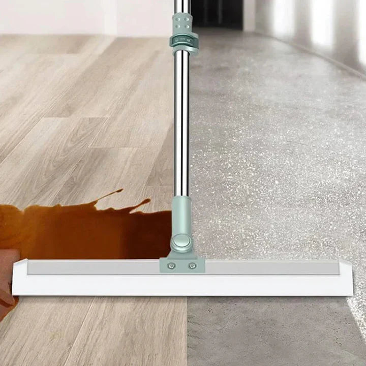 Floor Mop Telescopic Handle 180 Degree Swivel Silicone Lip