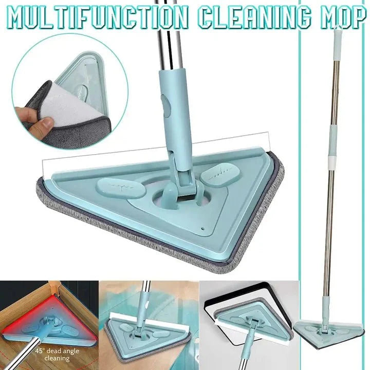 Floor Mop Triangular 360° Rotating Head