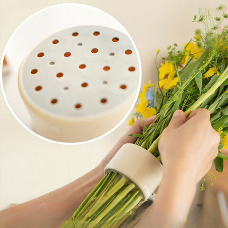 Flower Stem Holder Perforated Grid Waterproof Set of 2