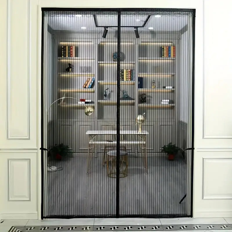 Fly Screen Door Automatic Magnetic Closure Tool-Free Installation