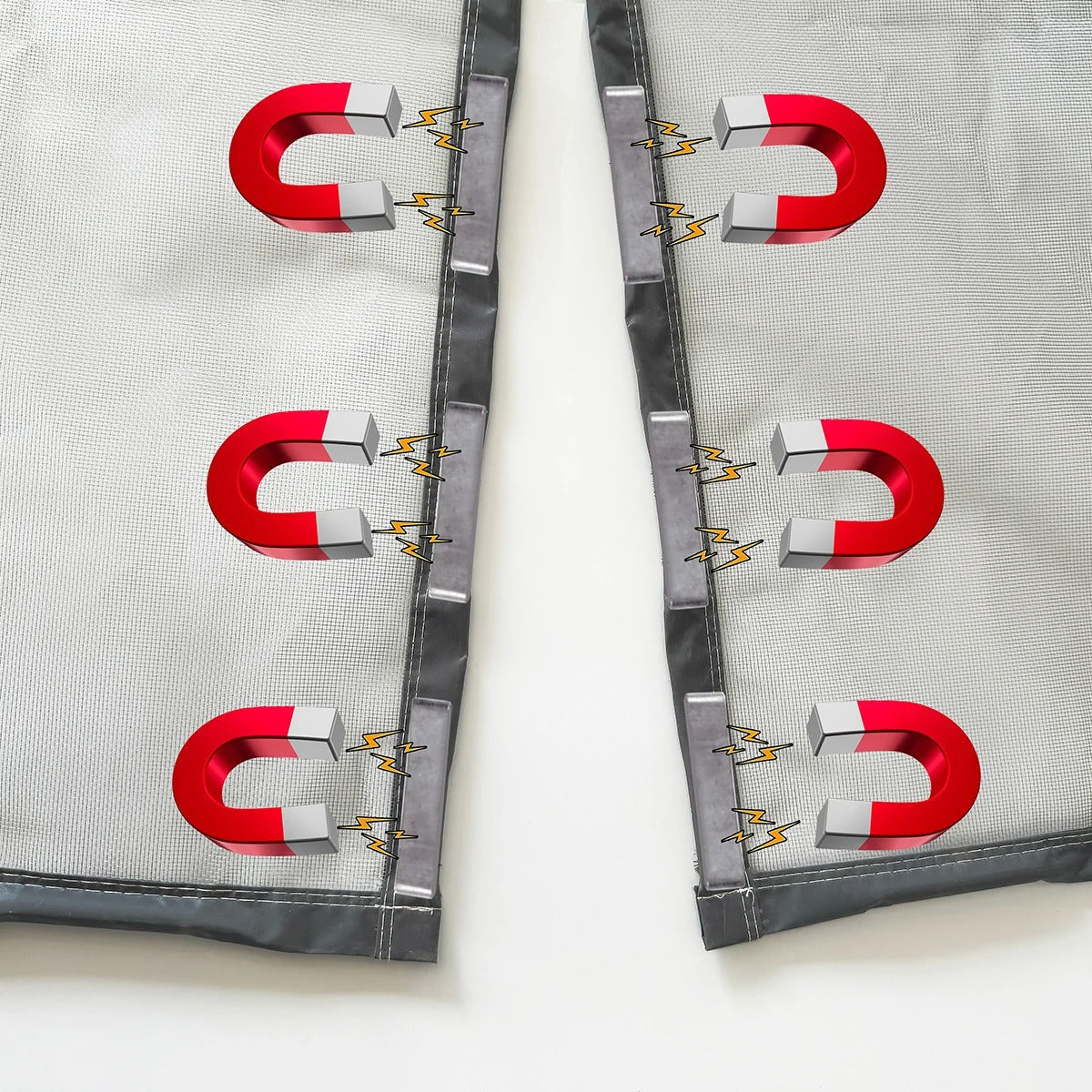 Fly Screen Door Automatic Magnetic Closure Tool Free Installation