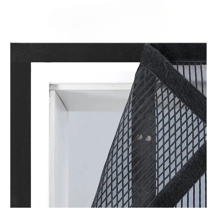 Fly Screen Door Self-Closing Magnetic Polyester 80×210 cm