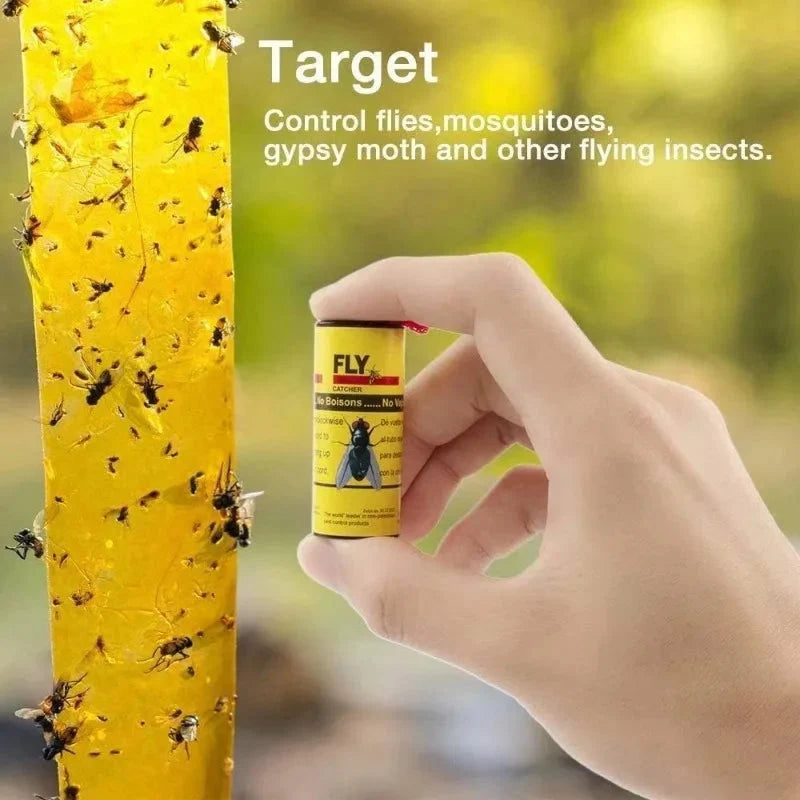 Fly Sticky Traps Double-Sided Adhesive Chemical-Free 40 Rolls