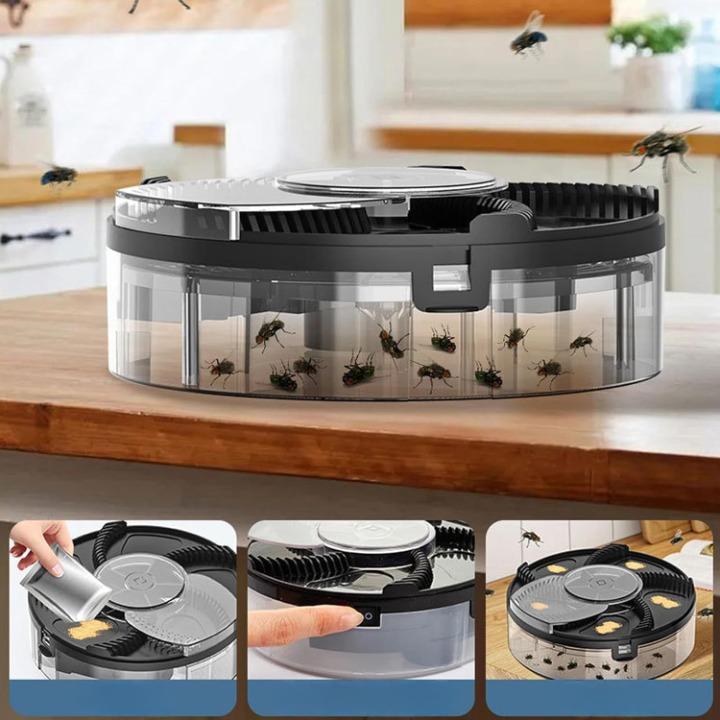 Fly Trap Rotating USB Powered Chemical-Free Ultra-Quiet