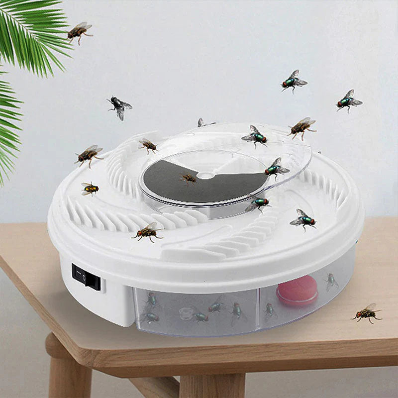 Fly Trap Silent Chemical-Free Rotating Capture
