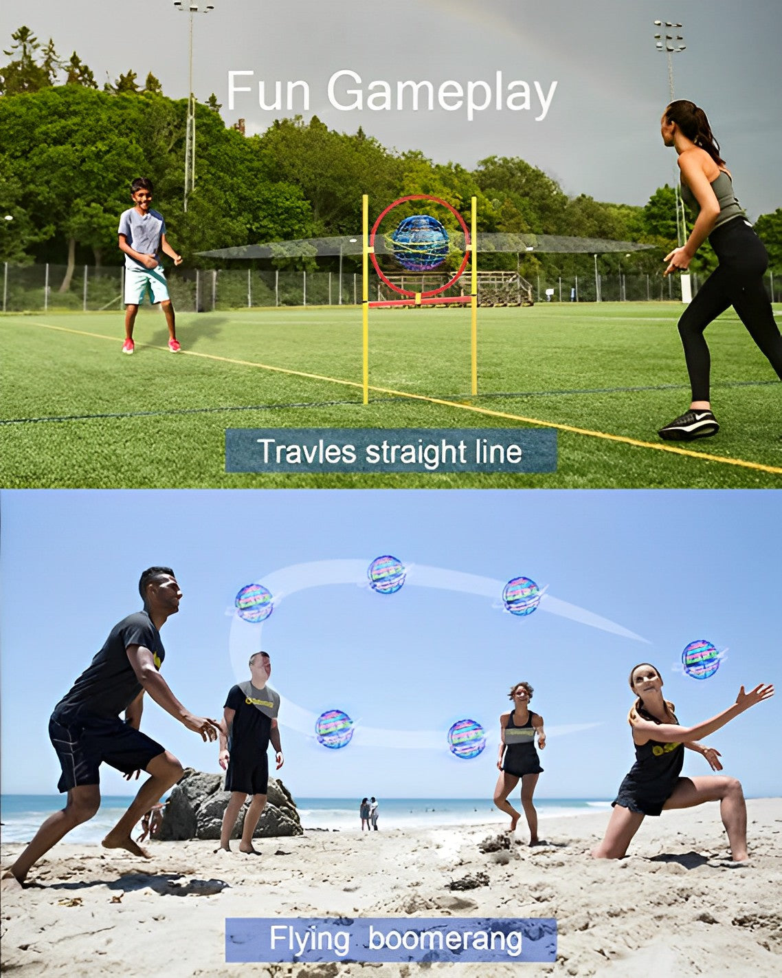 Flying Ball Toy USB Rechargeable & RGB LED
