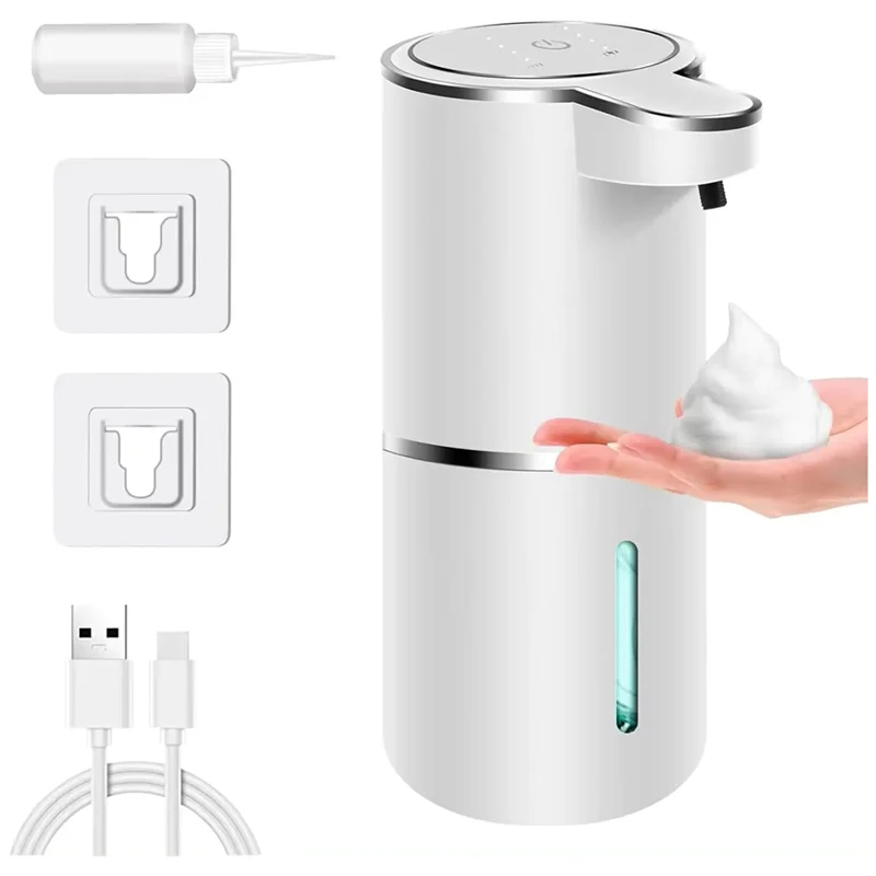 Foam Soap Dispenser Touchless Infrared USB Rechargeable 350ml Tank