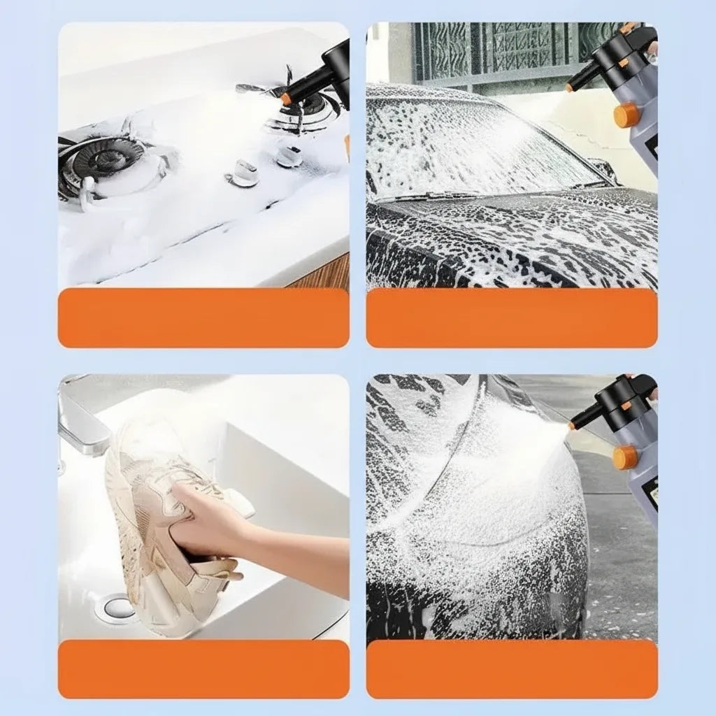 Foam Sprayer Electric USB Rechargeable Adjustable Nozzle