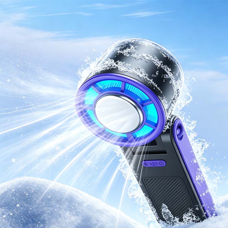 Foldable Fan 3-in-1 Semiconductor Cooling & LED