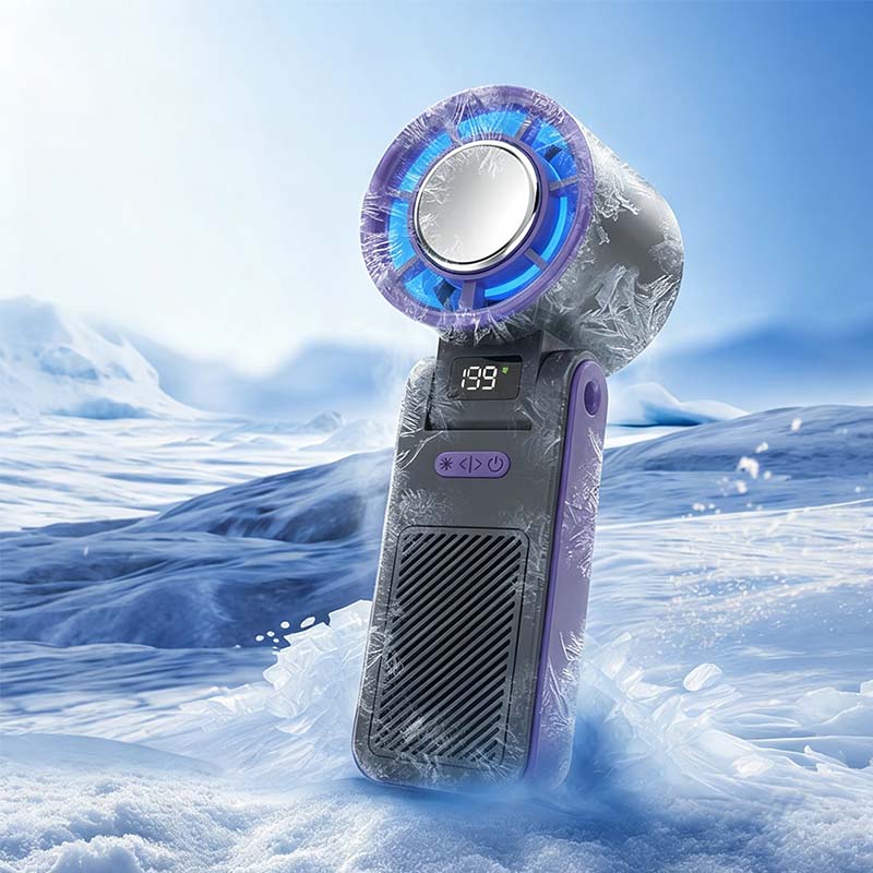 Foldable Fan 3-in-1 Semiconductor Cooling & LED