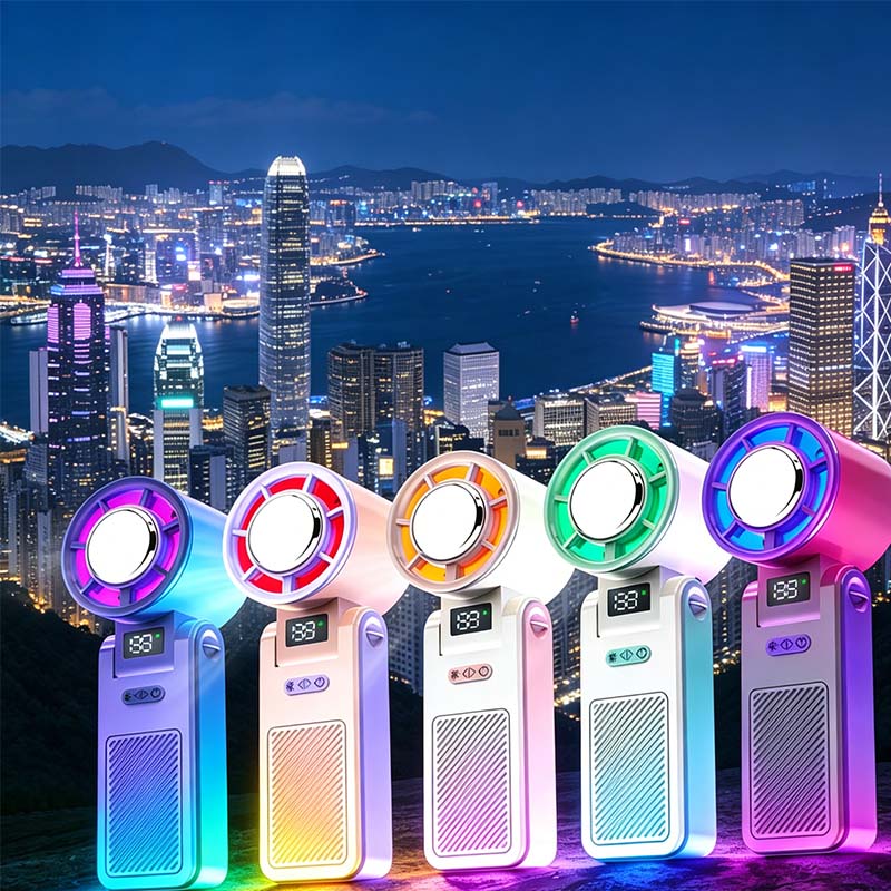 Foldable Fan 3-in-1 Semiconductor Cooling & LED