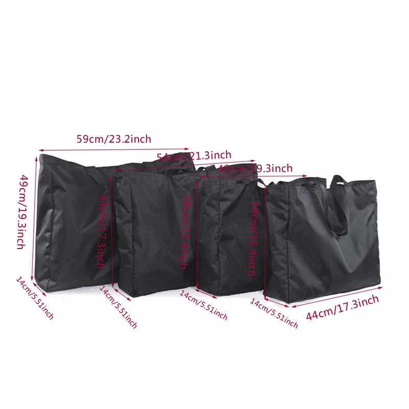 Foldable Travel Bag Water-Repellent Polyester Zipper Closure