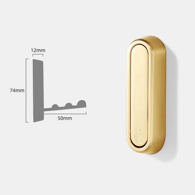Foldable Wall Hook Space-Saving Solid Metal