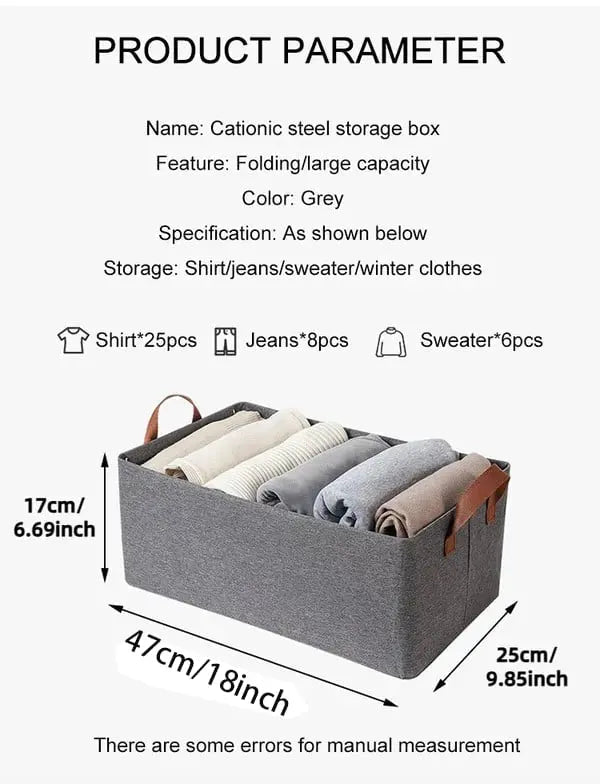 Foldable Wardrobe Reinforced Steel Frame Breathable & Moisture-Resistant Cover