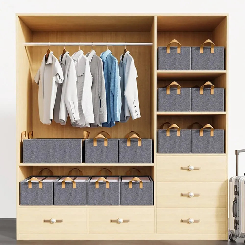 Foldable Wardrobe Reinforced Steel Frame Breathable & Moisture-Resistant Cover