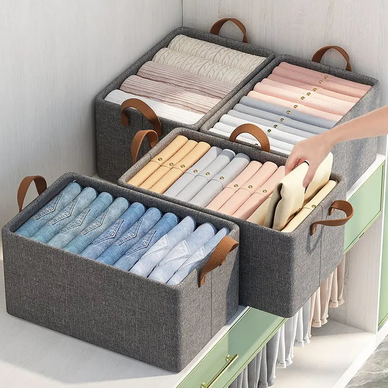 Foldable Wardrobe Reinforced Steel Frame Breathable & Moisture-Resistant Cover