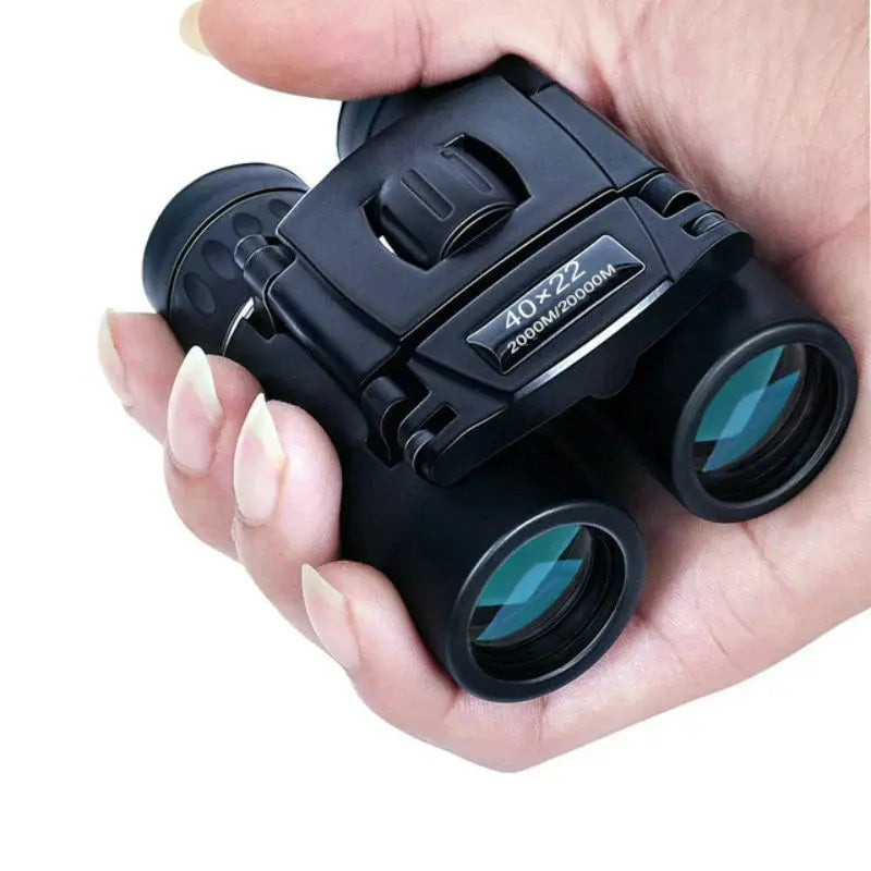 Folding Binoculars 40x Magnification Multi-Coated IPX4 Water-Resistant